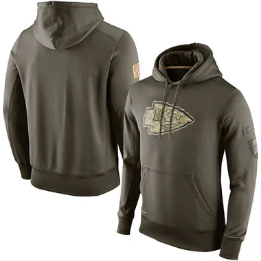 Men's Kansas City Chiefs Salute to Service KO Performance Hoodie - Olive
