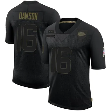 Men's Len Dawson Kansas City Chiefs 2020 Salute To Service Jersey - Limited Black