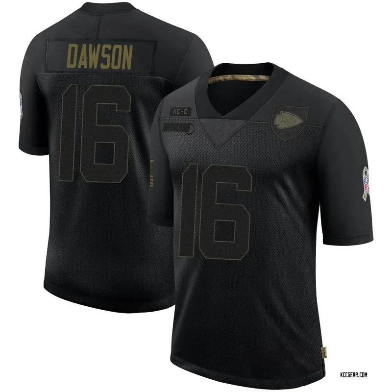 Men's Len Dawson Kansas City Chiefs 2020 Salute To Service Jersey - Limited Black