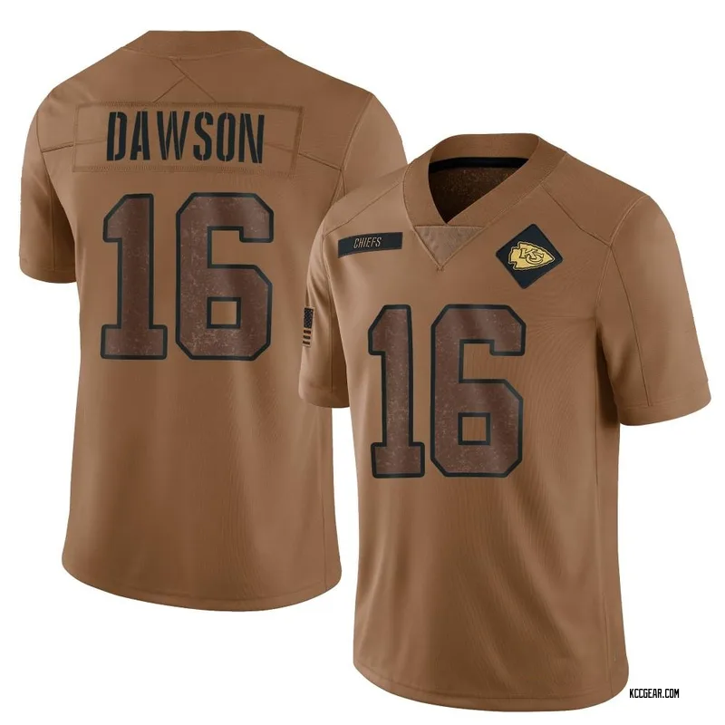 Men's Len Dawson Kansas City Chiefs 2023 Salute To Service Jersey - Limited Brown