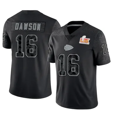 Men's Len Dawson Kansas City Chiefs Reflective Super Bowl LIX Jersey - Limited Black