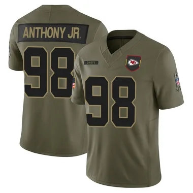 Men's Vincent Anthony Jr. Kansas City Chiefs 2025 Salute to Service Jersey - Limited Olive