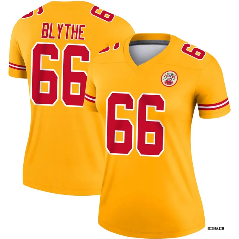 Women's Austin Blythe Kansas City Chiefs Inverted Jersey Legend Gold