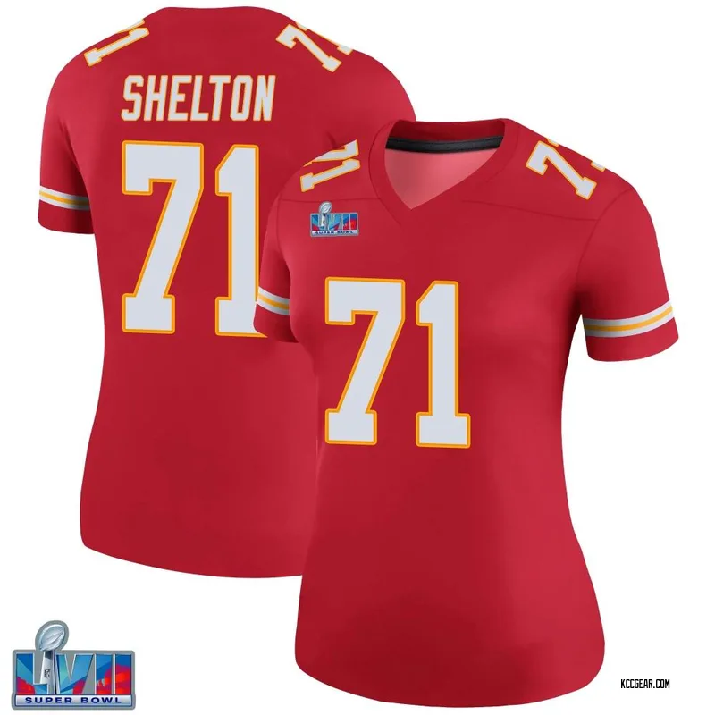 Women's Danny Shelton Kansas City Chiefs Color Rush Super Bowl LVII