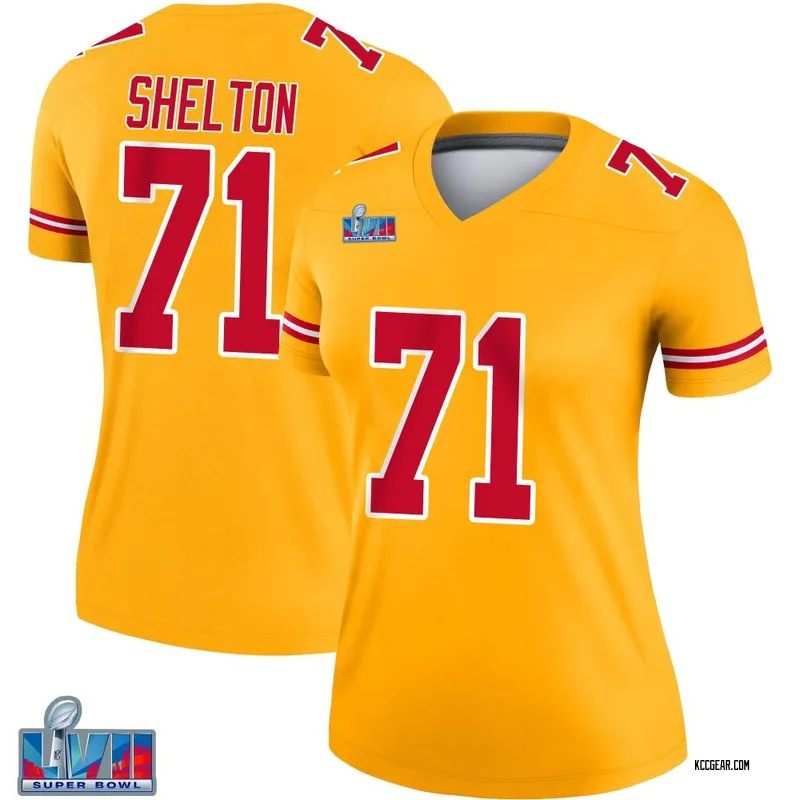 Women's Danny Shelton Kansas City Chiefs Inverted Super Bowl LVII Patch