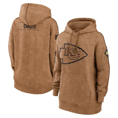 Women's Kansas City Chiefs 2023 Salute to Service Pullover Hoodie - Brown