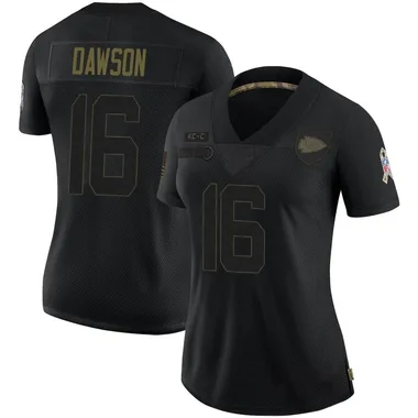 Women's Len Dawson Kansas City Chiefs 2020 Salute To Service Jersey - Limited Black