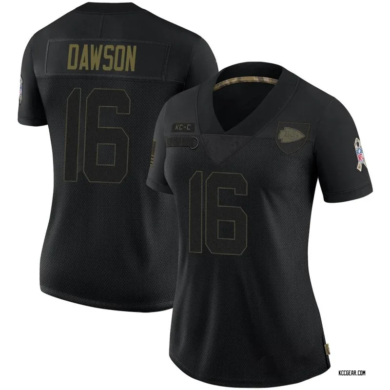 Women's Len Dawson Kansas City Chiefs 2020 Salute To Service Jersey - Limited Black