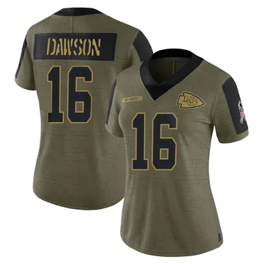 Women's Len Dawson Kansas City Chiefs 2021 Salute To Service Jersey - Limited Olive