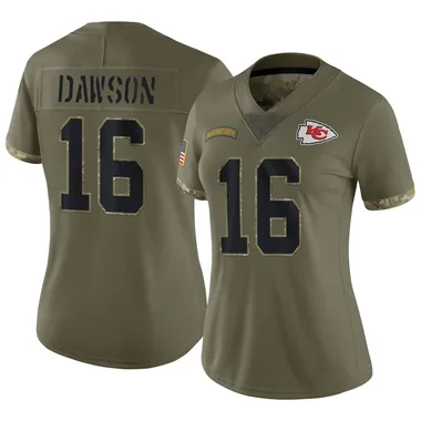 Women's Len Dawson Kansas City Chiefs 2022 Salute To Service Jersey - Limited Olive