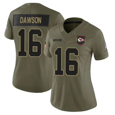 Women's Len Dawson Kansas City Chiefs 2025 Salute to Service Jersey - Limited Olive