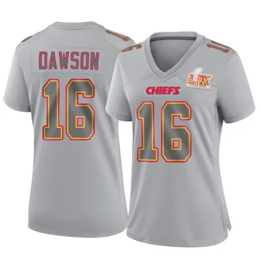 Women's Len Dawson Kansas City Chiefs Atmosphere Fashion Super Bowl LIX Jersey - Game Gray