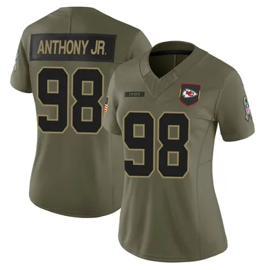 Women's Vincent Anthony Jr. Kansas City Chiefs 2025 Salute to Service Jersey - Limited Olive
