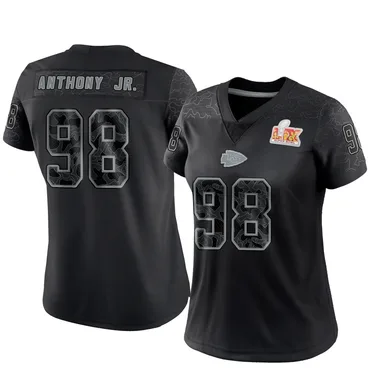 Women's Vincent Anthony Jr. Kansas City Chiefs Reflective Super Bowl LIX Jersey - Limited Black