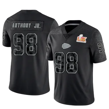 Youth Vincent Anthony Jr. Kansas City Chiefs Reflective Super Bowl LIX Jersey - Limited Black